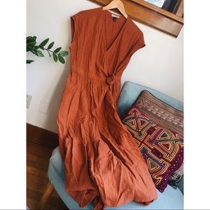 Universal Thread Maxi Dress Tie Waist Size Large